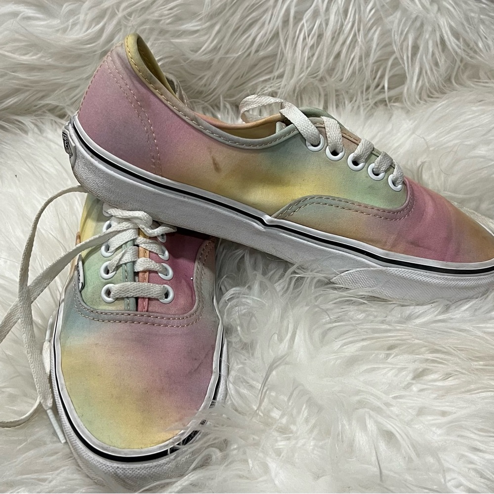 Vans authentic aura shift multi color size 8